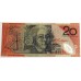 AUSTRALIA 1995 . TWENTY 20 DOLLARS BANKNOTE . EVANS/FRASER . FIRST PREFIX DA95